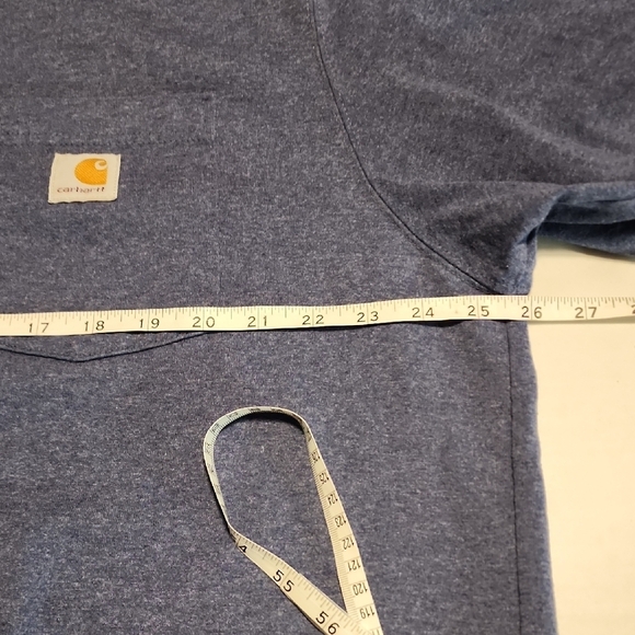 Carhartt Men's Blue Short Sleeve Tee with Pocket - Picture 5 of 6